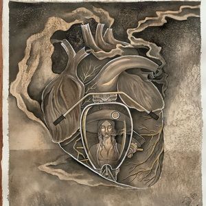 Original watercolor painting 24 x 24